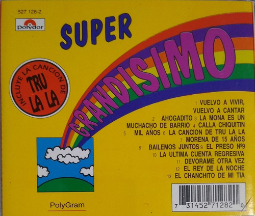 Cuarteto Cordobés Cd Nuevo Súper Grandísimo 13 Temas