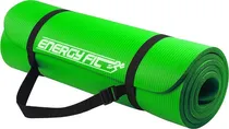 Comprar Mat Yoga 10 Mm Colchoneta Pilates Caucho Nbr 180x62 + Bolso Verde