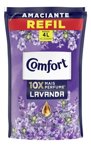 10x Comfort Amaciante Lavanda Refil 1 X 900 Ml