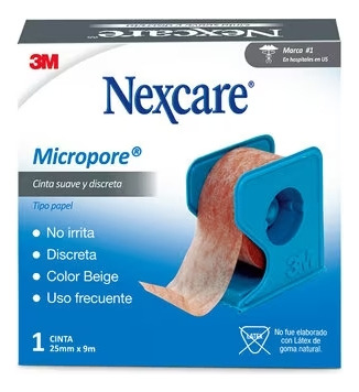 Cinta Adhesiva 3m Nexcare Micropore 25 Mm X 9,1 Mts