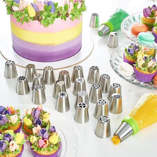 Imagem 5 de 10 de Kit Acessórios Para Confeitar Bolos 106 Peças