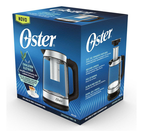 Chaleira Elétrica Oster Tea Com Infusor De Chá 1,8l
