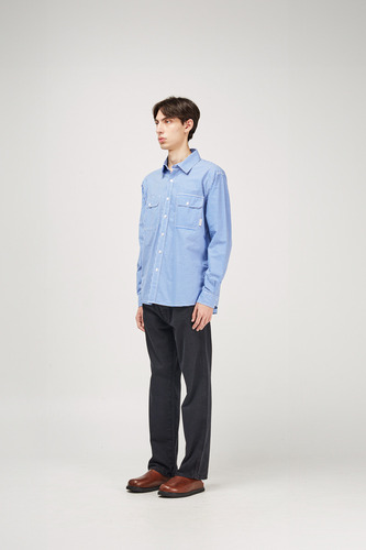 Camisa Bowen Hombre Rayada Algodón Oversized Mixed