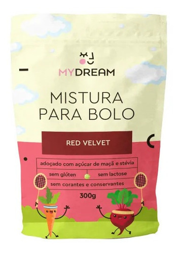 Mistura Para Bolo Red Velvet 300g - My Dream