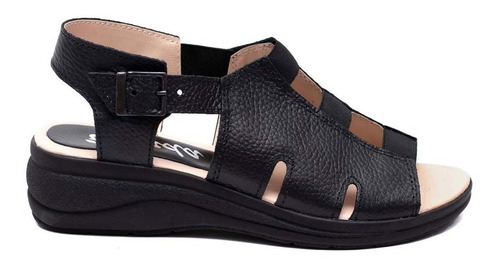 Sandalias Cuero Vacuno Acolchadas Livianas Confort Mujer 460