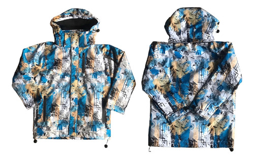 Campera Estampada Para Nieve Para Nenes - Mod. Auca