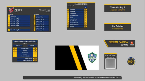 Pacote Utc - Volleyball - Para vmix