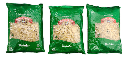Fideo Santa Isabel Dedales 500gr X 3 Unidades