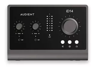 Interface de áudio Audient Id14 MkII 10 entradas 2 saídas, cor cinza escuro