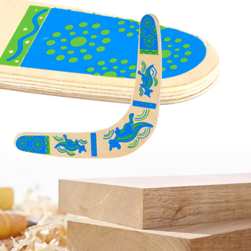 Ta Boomerang En Forma De V Juguetes Voladores De Madera 3pcs