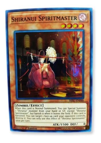 Yugi-oh! Shiranui Spiritmaster Hisu-en048 Super