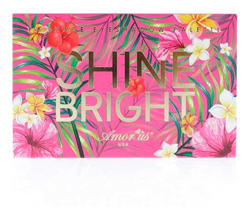 Imagen 3 de 4 de Paleta De Sombras Shine Bright Amor Us 15 Tonos Vegano