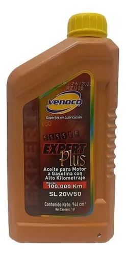 Aceite Venoco Sl 20w50 Expert Plus