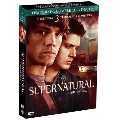 Box Com 5 Dvds Supernatural 3ª Temporada Completa | Parcelamento sem juros