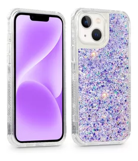 Funda Para iPhone Uso Rudo Tres Piezas Mujer Brillantes 360