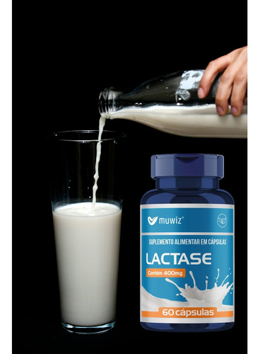 Kit 2 Muwiz Enzimas - Enzima Lactase Total 120 Cápsulas
