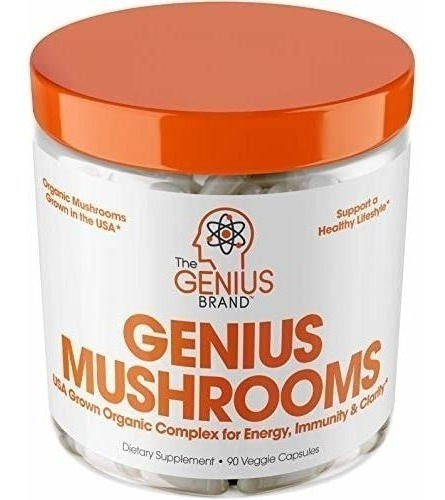 Imagen 1 de 5 de Genius Mushroom - Melena De León, 90 Píldoras Vegetales