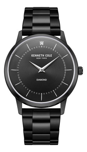 Reloj Hombre Kenneth Cole Kcwgg2217602 New York Color de la correa Negro Color del bisel Negro Color del fondo Negro