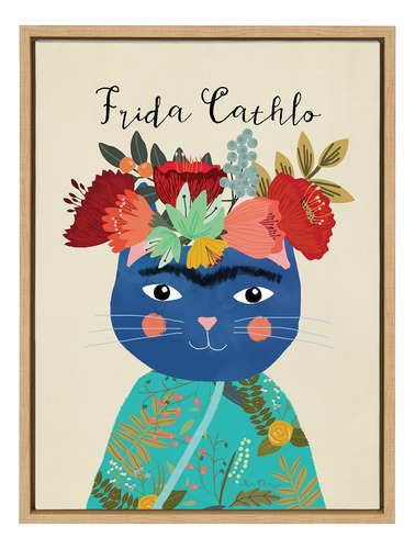 Designovation Sylvie Frida Cathlo - Lienzo Enmarcado Para Pa