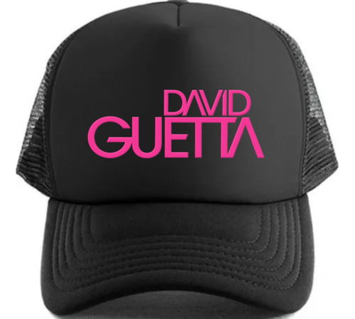 Gorra Vinilo Trucker Personalizada Logo David Guetta