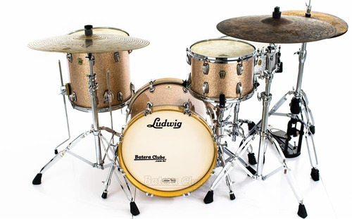 Bateria Ludwig Classic Maple Champagne Sparkle Jazz Set Com (Usado)