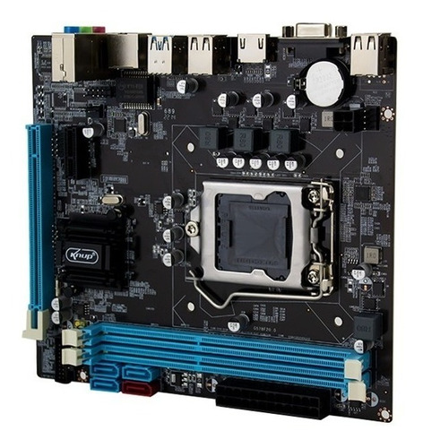 Placa Mãe Lga 1155 B75 Ddr3 Hdmi/dvi/vga Até 16gb Cor Preto