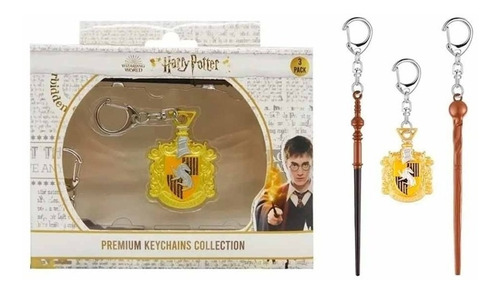 Pmi Kids World Harry Potter Hufflepuff Setx3 Llavero Premium