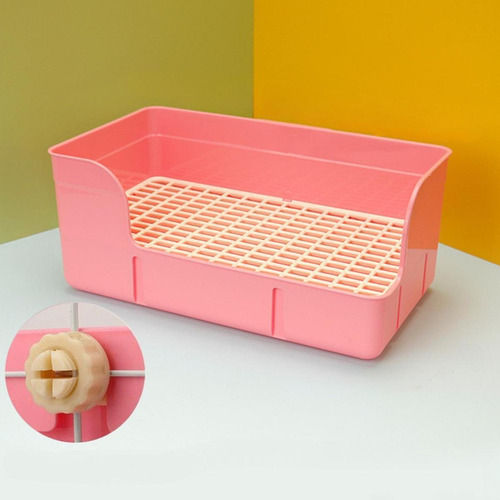 Litador De Para Gaiola Pan De Canto De Canto De Lixo Rosa