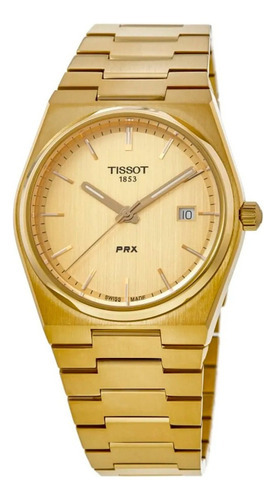 Relógio Tissot Prx 40 T1374103302100 Dourado Quartz Classico