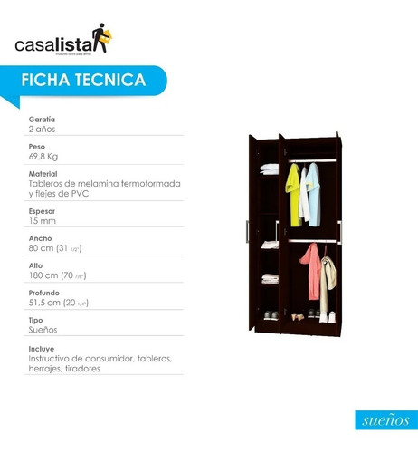 Imagen 4 de 8 de Clóset 3 Puertas Casa Lista® Sueños