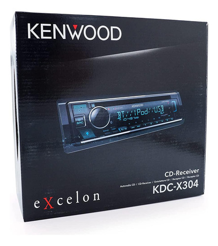 Reproductor Kenwood Excelon Con Bluetohh Cd Usb Aux Kdc-x304