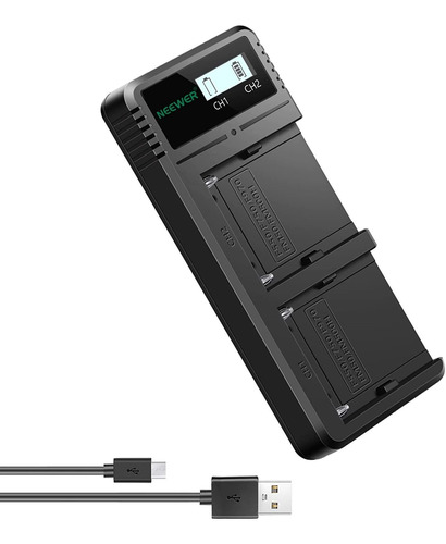 Cargador Rapido Usb Para Camara Sony Np-f970 Np-f960 Np-f950