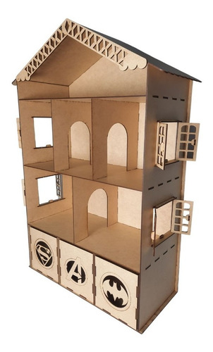 Imagem 2 de 4 de Casinha Organizadora Super Heróis Para Meninos