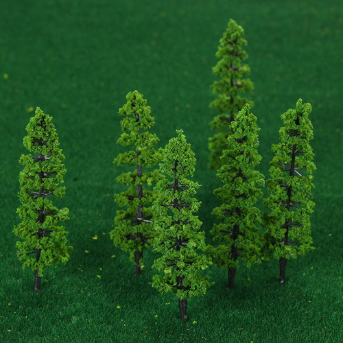 Modelo Árboles Tren Paisaje Escala Miniatura Pcs 10