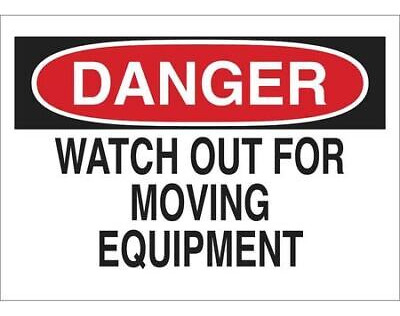 Brady 88194 Danger Sign, 10 Height, 14 Width, Polyeste Oab