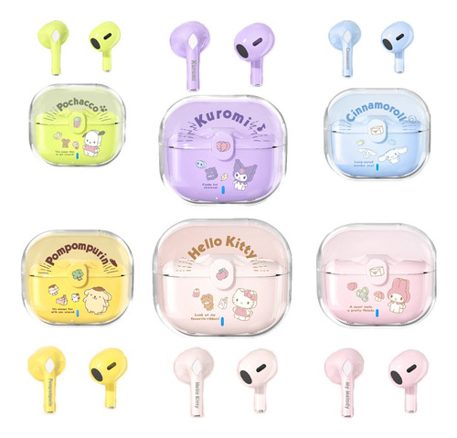 Audífonos Inalámbricos Bluetooth Sanrio Hello Kitty Kuromi A