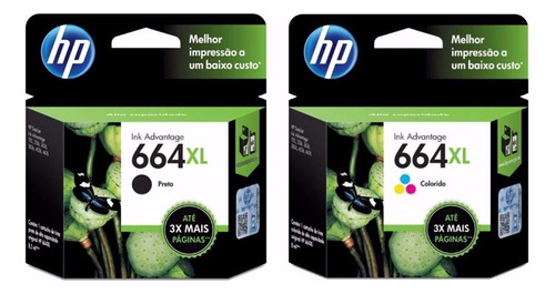 Cartuchos Hp 664xl Negro Y 664xl Color Originales