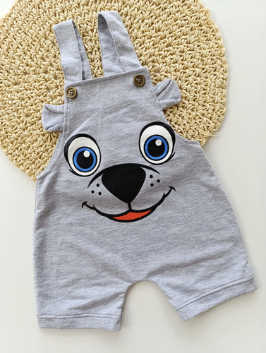 Jardinero Para Bebe Nene Nena Gris P.gris 24-36 M