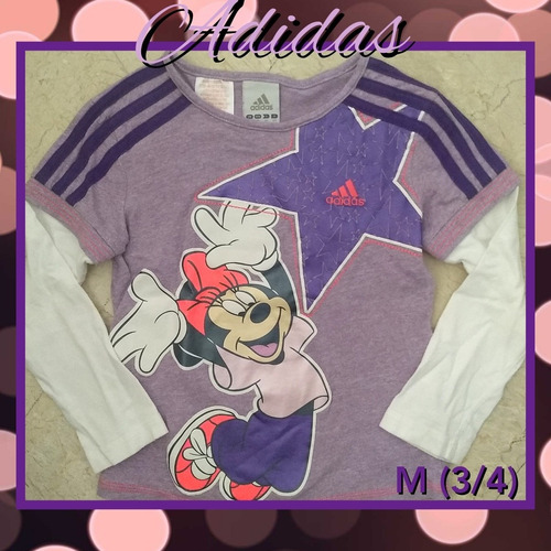 Franela adidas De Minnie Como Nueva Niñas T4-5