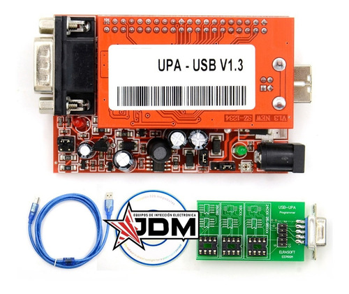 Programador Upa Usb C/ Adaptadores + Cable Db9 + Scripts