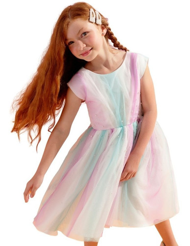 Vestido De Festa Infantil Petit Cherie New Print 21376