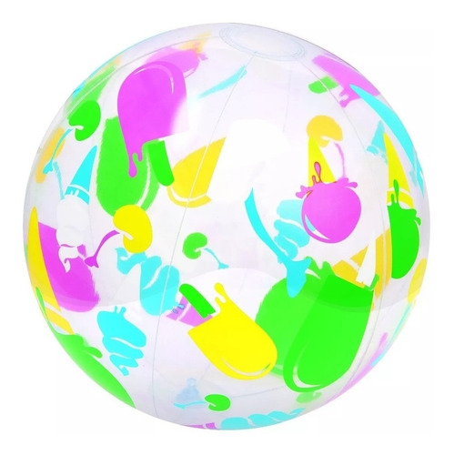 Imagen 1 de 4 de Pelota Inflable Playera Fashion Playa Grande 61 Cm Bestway
