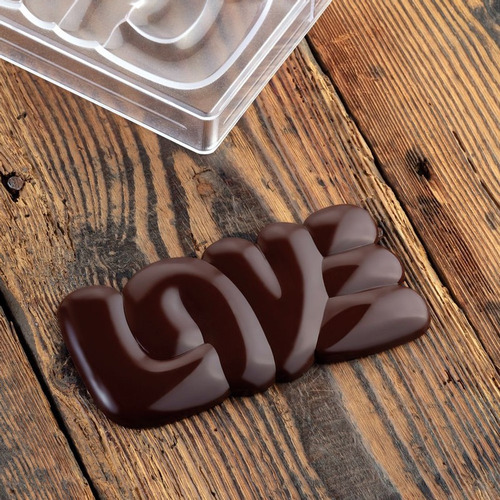Imagen 2 de 4 de Molde Barra Chocolate Policarbonato Pavoni Pc5000 Lovely