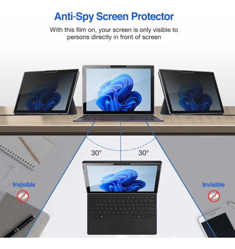 Mica Incipio Glass Privacidad Para Microsoft Surface Go