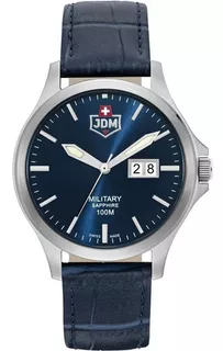 Jdm - Reloj Jdm-wg014-08 Alpha Big Date Para Hombre Color de la correa Azul Color del bisel Azul