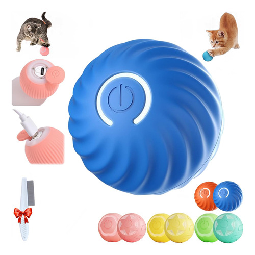 Juguete Power Ball 2.0 Para Gato, Pelota Automática Para