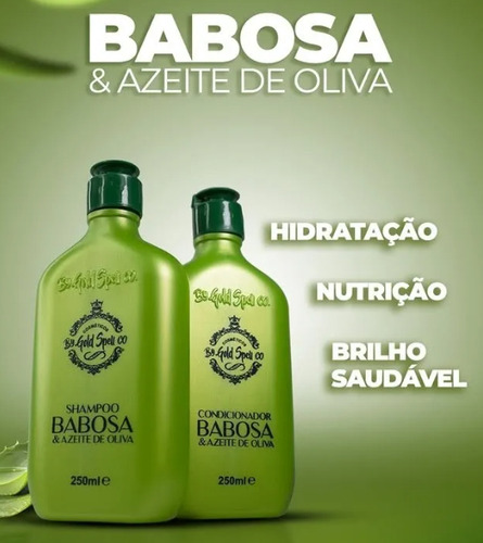 Shampoo E Condicionador De Babosa E Azeite Nutrição Original