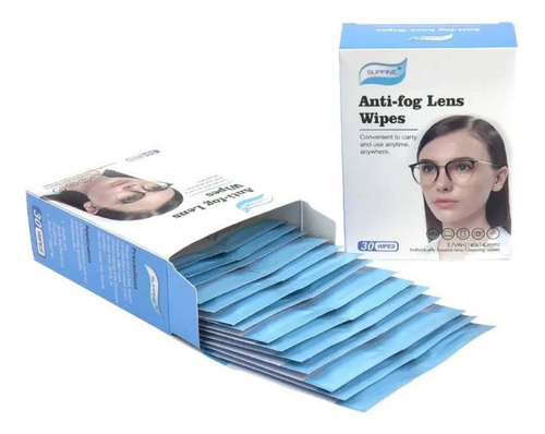 90 Unidades Toallitas Para Limpieza De Lentes Antiniebla 