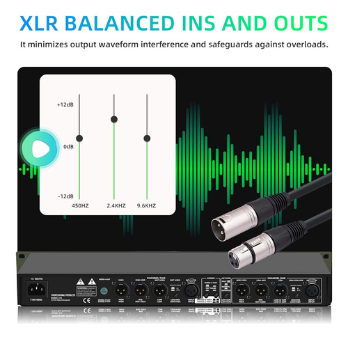 Crossover De Audio Profesional, 2/3 Vías Estéreo/ 4 Vías ...