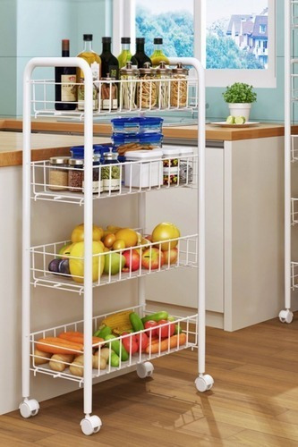Imagen 2 de 3 de Carro Organizador De Almacenamiento Para Cocina 4 Niveles